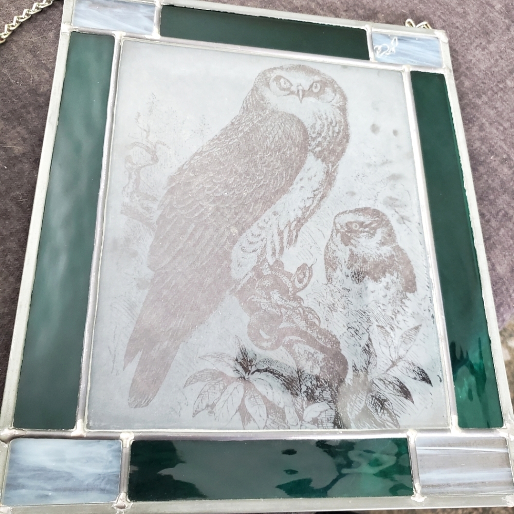 Owl Stained Glass Window Hanger